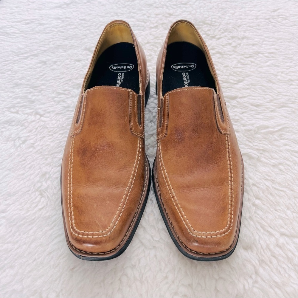 Dr Scholls brown Leather Slip On/Loafers Shoes Size 9.5 D